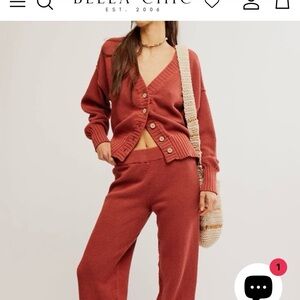 SOLD-Free People Terracotta Knit Set